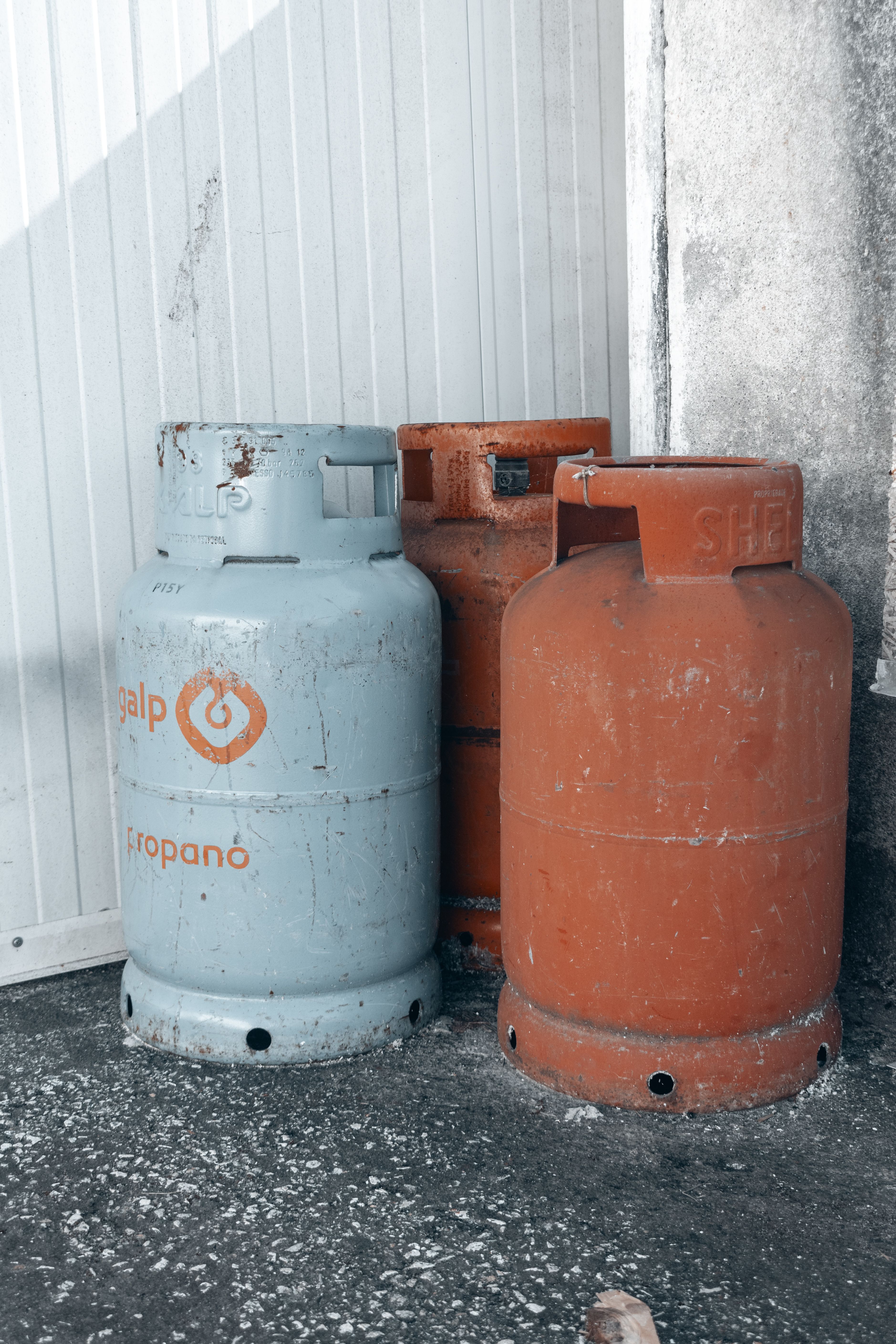 Propane cylinders ready for service